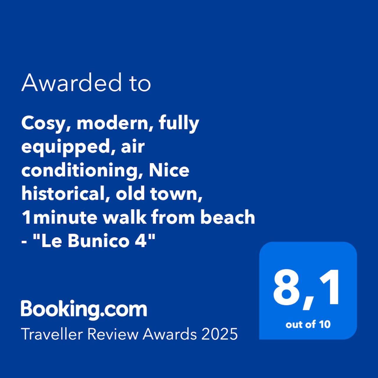 Cosy, Modern, Fully Equipped, Air Conditioning, Nice Historical, Old Town, 1Minute Walk From Beach - "Le Bunico 4" Exteriér fotografie